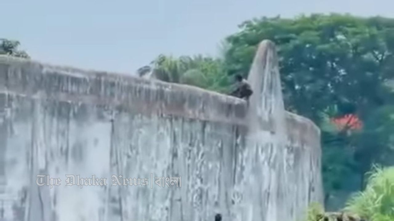 কারাগারের দেয়াল টপকে হাজতির পালানোর চেষ্টা, ভিডিও ভাইরাল 