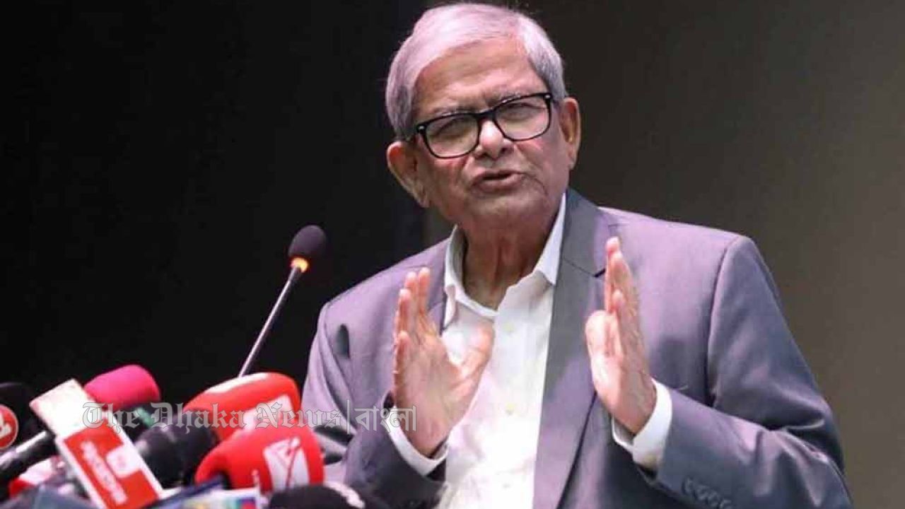 গণতন্ত্র ফিরিয়ে আনার একমাত্র পথ সুষ্ঠু নির্বাচন: মির্জা ফখরুল